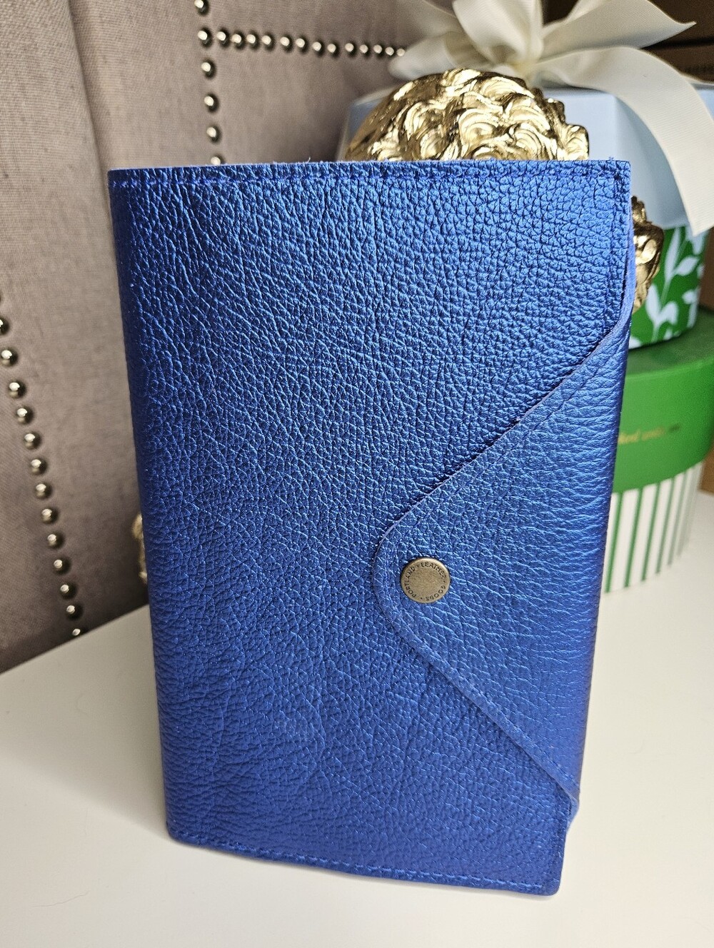 Portland Leather Goods Large Snap Journal Comet Blue
